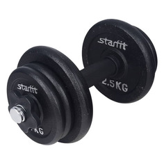 Гантель Starfit DB-713 1гант. 10кг без покр. черный (УТ-00019996)