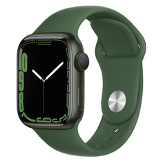 Смарт-часы Apple Watch Series 7 MKN03RU/A, 41мм, зеленый / зеленый