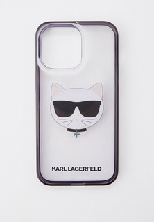 Чехол для iPhone Karl Lagerfeld 13 Pro, PC/TPU Choupette Transparent/Black