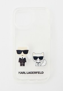 Чехол для iPhone Karl Lagerfeld 13 mini, PC/TPU Karl & Choupette Transparent