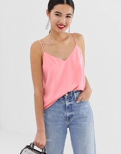 Розовый топ на бретельках River Island