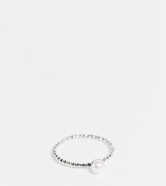 Рельефное кольцо из стерлингового серебра Kingsley Ryan Curve-Серебристый