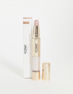 Двусторонний карандаш-тени Iconic London – Glaze Crayon (Quartz)-Розовый цвет