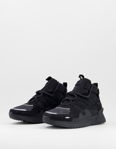 Черные высокие кроссовки Lacoste Run Breaker-Черный цвет
