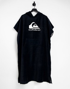 Черное полотенце с капюшоном Quiksilver-Черный цвет