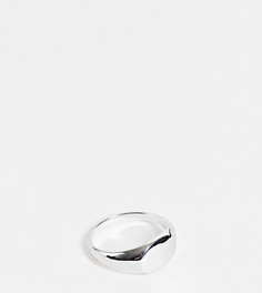 Классическое кольцо-печатка из стерлингового серебра ASOS DESIGN-Серебряный