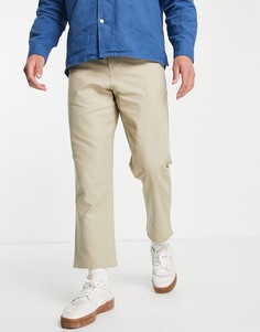 Светло-бежевые брюки свободного кроя с заниженным шаговым швом Farah-Светло-бежевый цвет