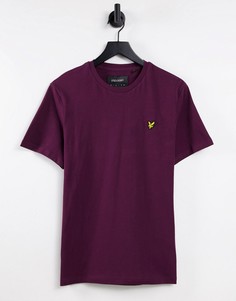 Бордовая футболка Lyle & Scott-Красный