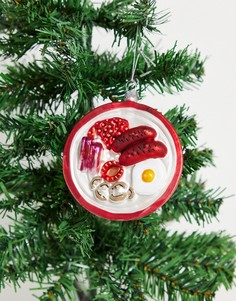 Новогоднее украшение с дизайном английского завтрака Sass & Belle-Разноцветный