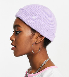 Сиреневая шапка-бини крупной вязки из переработанных материалов в стиле унисекс Reclaimed Vintage Inspired-Фиолетовый цвет