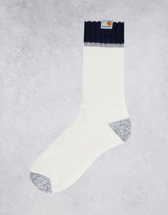 Белые махровые носки Carhartt WIP Ontario French-Белый