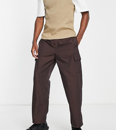 Коричневые брюки с карманами карго COLLUSION-Коричневый цвет