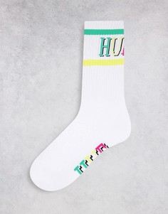 Белые носки HUF 8-bit-Белый