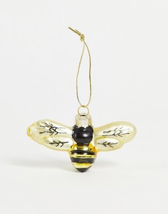 Золотистая елочная игрушка в виде пчелы Sass & Belle-Разноцветный