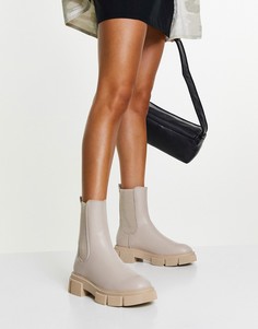 Бежевые ботинки челси на толстой подошве Schuh Aniston-Светло-бежевый цвет