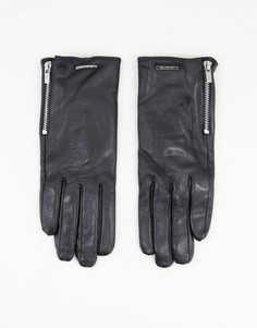 Черные кожаные перчатки ALDO Rhelian-Черный