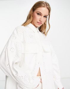 Шакет в стиле oversized белого цвета ASOS EDITION-Белый