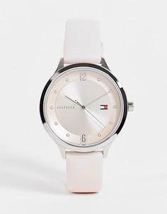 Женские часы с розовым кожаным ремешком Tommy Hilfiger-Розовый цвет