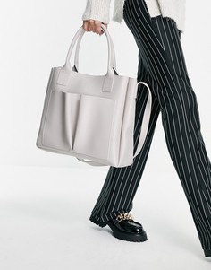 Светло-бежевая сумка-тоут с двумя карманами Claudia Canova-Светло-бежевый цвет