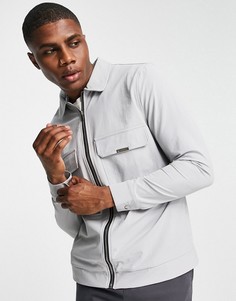 Серая куртка с карманами карго Mauvais-Серый