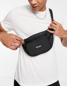 Черная сумка-кошелек на пояс с карманом на молнии French Connection FCUK-Черный цвет