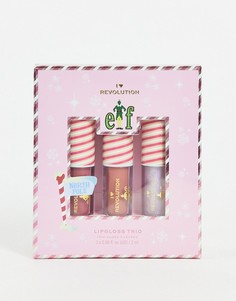 Набор из трех блесков для губ I Heart Revolution x Elf Candy Cane Forest Bomb-Разноцветный
