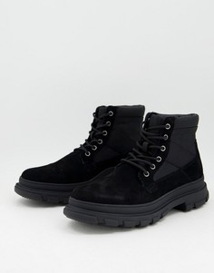 Черные ботинки на шнуровке Office Binley-Черный цвет