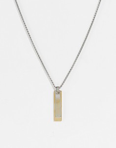 Серебристое ожерелье из нержавеющей стали с подвеской Tommy Hilfiger 2790351-Серебристый