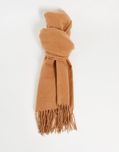 Бежевый шарф с бахромой из переработанного полиэстера Boardmans-Светло-бежевый цвет