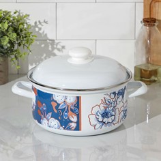 Кастрюля flowers, 3 л Доляна