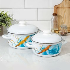 Набор кастрюль ocean, 2 шт: 2 л, 3 л Доляна