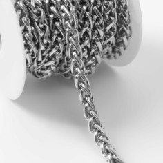 Цепочка для сумки, 8,5 × 6,2 мм, 3 ± 0,1, м цвет серебряный Арт Узор
