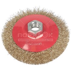 Щетка для УШМ Bartex, 100 мм, тарелка, гайка М14, 991100