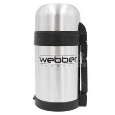 Термос нержавеющая сталь, 1 л, широкая горловина, Webber, колба нержавеющая сталь, SST-1000P