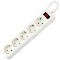 Сетевой фильтр 5 розеток Smartbuy SBSP-30-W белый, 3 м