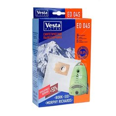 Мешок для пылесоса синтетический Vesta filter EO 04 S, 4 шт+2 фильтра