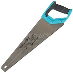 Ножовка BARTEX по дер PRO 450мм заточка 3D закаленн зуб 11TPI двухкомп прорезин ручка (03)