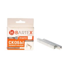 Скоба для степлера 53 тип Bartex закаленная, 1000 шт, 6 мм