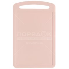 Доска разделочная пластик, 27.5х17.3 см, чайная роза, Idea, М 1572