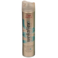 Лак для волос Wellaflex Объем и Восстановление суперсильная фиксация, 250 мл