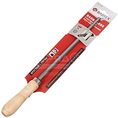 Напильник Bartex круглый с деревянной ручкой, 200 мм