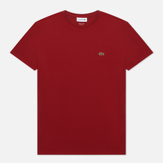 Мужская футболка Lacoste Crew Neck Pima Cotton, цвет красный