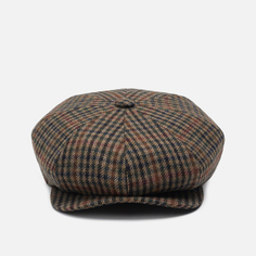 Кепка Hackett Tweed Baker Boy Glen, цвет коричневый