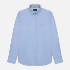 Мужская рубашка Hackett Slim Fit Contrast Detail Flannel, цвет голубой