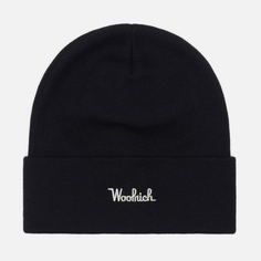 Шапка Woolrich Cotton Wool, цвет чёрный