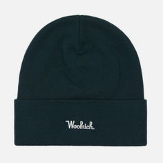 Шапка Woolrich Cotton Wool, цвет зелёный