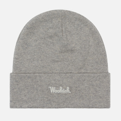 Шапка Woolrich Cotton Wool, цвет серый