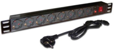 Блок распределения питания LANMASTER TWT-PDU19-10A8P (черный)