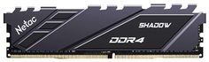 Модуль памяти DDR4 8GB Netac NTSDD4P36SP-08E Shadow PC4-28800 3600MHz CL18 радиатор gray 1.35V