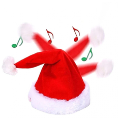 Шапка Деда Мороза Due Esse Christmas с наушниками декоративная